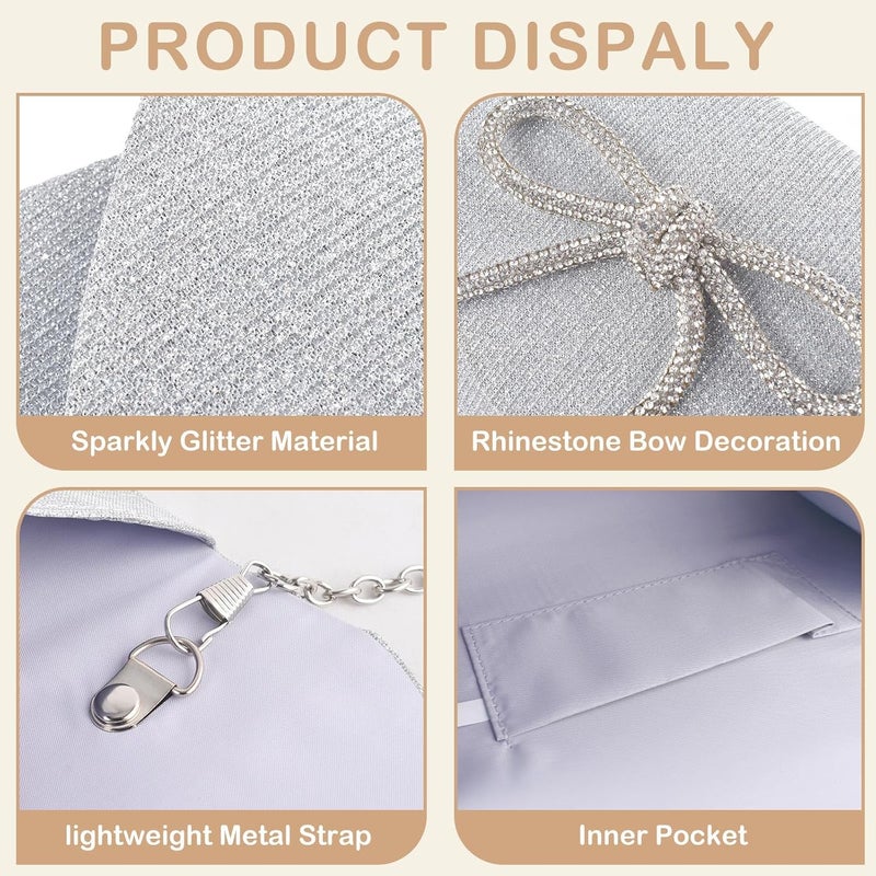 PACETAP Clutch Purses for Women, Handbags with Chain for Women Formal, Evening Bag for Wedding Party Cocktail Prom Dinner - Image 4